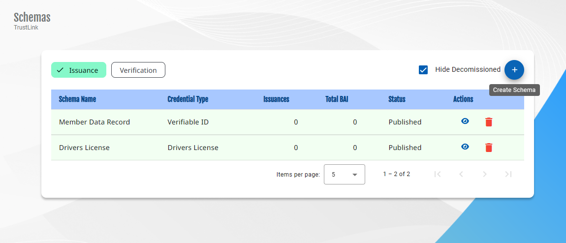 Create Schema